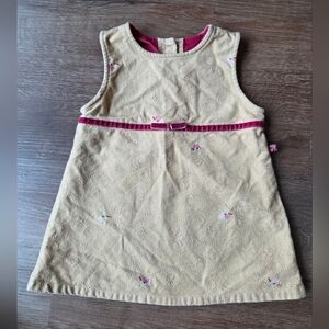 Vintage McKids McDonald's Baby Girl Dress Jumper, Cotton Corduroy/Velvet 12 M